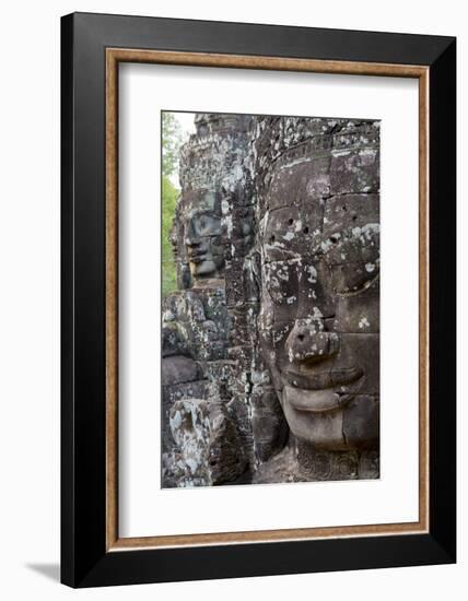 Buddha Faces at Bayon, Angkor Temples, Siem Reap, Cambodia, Southeast Asia-Alex Robinson-Framed Photographic Print