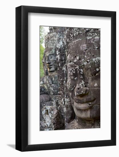 Buddha Faces at Bayon, Angkor Temples, Siem Reap, Cambodia, Southeast Asia-Alex Robinson-Framed Photographic Print