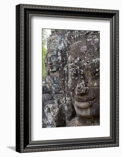 Buddha Faces at Bayon, Angkor Temples, Siem Reap, Cambodia, Southeast Asia-Alex Robinson-Framed Photographic Print