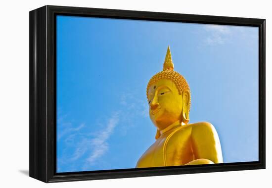 Buddha  Gold Statue-redarmy030-Framed Premier Image Canvas