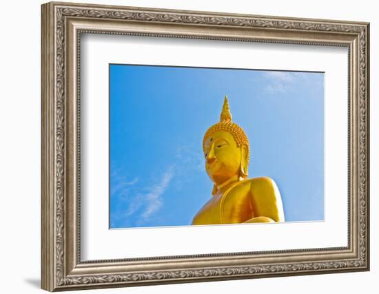 Buddha  Gold Statue-redarmy030-Framed Photographic Print