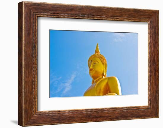 Buddha  Gold Statue-redarmy030-Framed Photographic Print