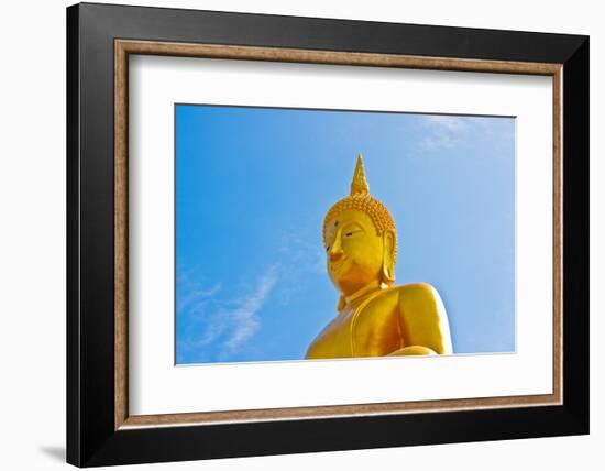 Buddha  Gold Statue-redarmy030-Framed Photographic Print