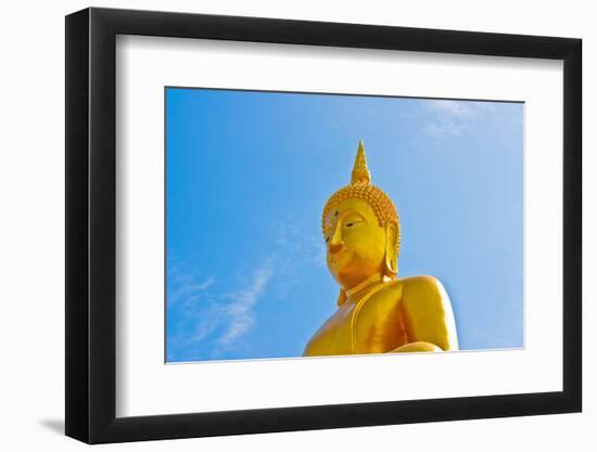 Buddha  Gold Statue-redarmy030-Framed Photographic Print