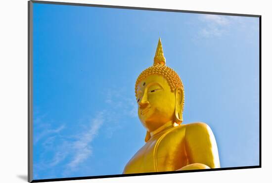 Buddha  Gold Statue-redarmy030-Mounted Photographic Print