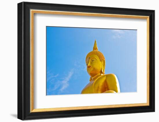 Buddha  Gold Statue-redarmy030-Framed Photographic Print