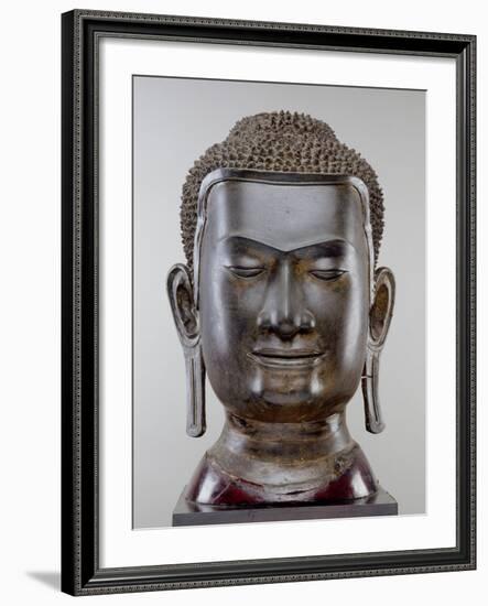 Buddha Head, Ayutthaya Culture, U Thong Style-null-Framed Giclee Print