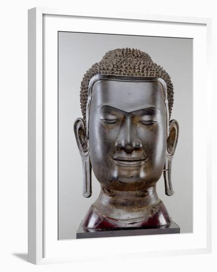 Buddha Head, Ayutthaya Culture, U Thong Style-null-Framed Giclee Print