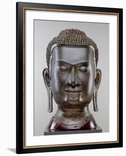 Buddha Head, Ayutthaya Culture, U Thong Style-null-Framed Giclee Print