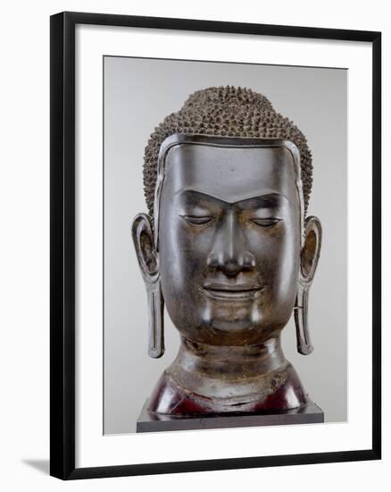 Buddha Head, Ayutthaya Culture, U Thong Style-null-Framed Giclee Print