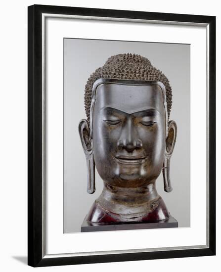 Buddha Head, Ayutthaya Culture, U Thong Style-null-Framed Giclee Print