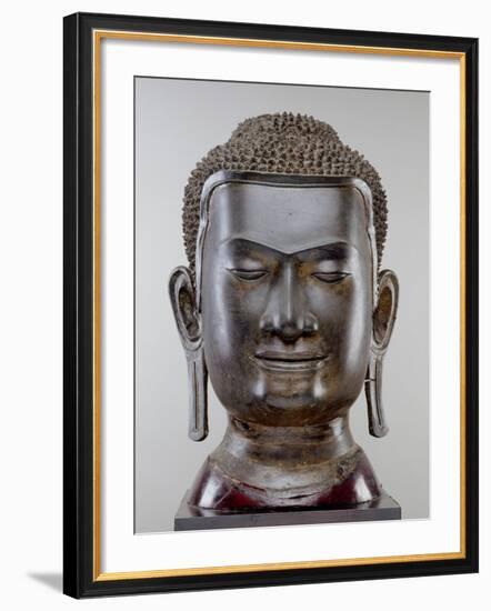 Buddha Head, Ayutthaya Culture, U Thong Style-null-Framed Giclee Print