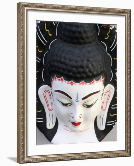 Buddha Head, Paris, France, Europe-Godong-Framed Photographic Print