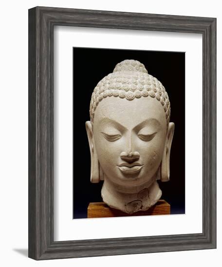 Buddha Head, Sarnath Culture, 500 Ad-null-Framed Giclee Print