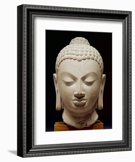 Buddha Head, Sarnath Culture, 500 Ad-null-Framed Giclee Print