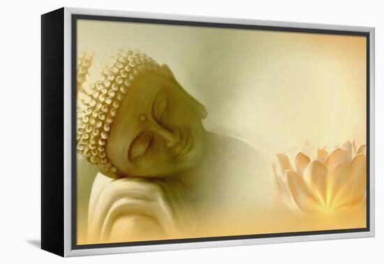 Buddha III-Christine Ganz-Framed Stretched Canvas