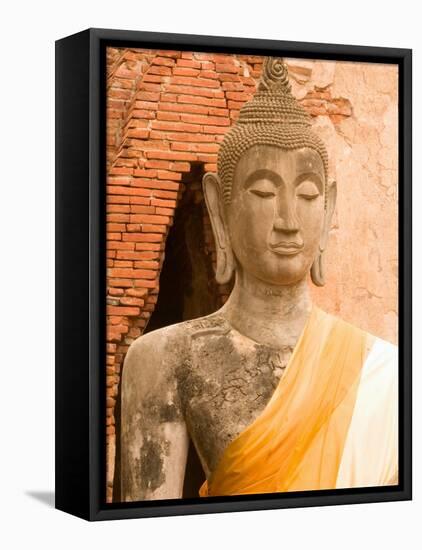 Buddha Image at Ayuthaya, Yai Chai Mongkhon, Siam, Thailand-Gavriel Jecan-Framed Premier Image Canvas