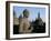 Buddha Image Sitting in Open Chamber with Stupas in Background, Borobudur Temple, Indonesia-Jane Sweeney-Framed Photographic Print