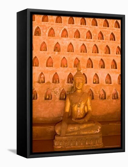 Buddha Images at Wat Si Saket, Vientiane, Laos-Gavriel Jecan-Framed Premier Image Canvas