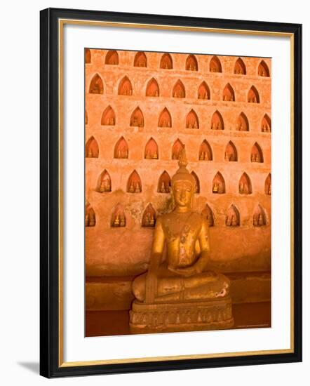 Buddha Images at Wat Si Saket, Vientiane, Laos-Gavriel Jecan-Framed Photographic Print