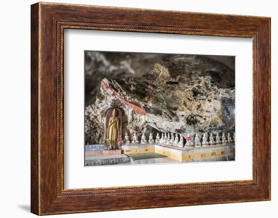 Buddha Images in Kaw Ka Thawng Caves, Hpa An, Kayin State (Karen State), Myanmar (Burma), Asia-Matthew Williams-Ellis-Framed Photographic Print