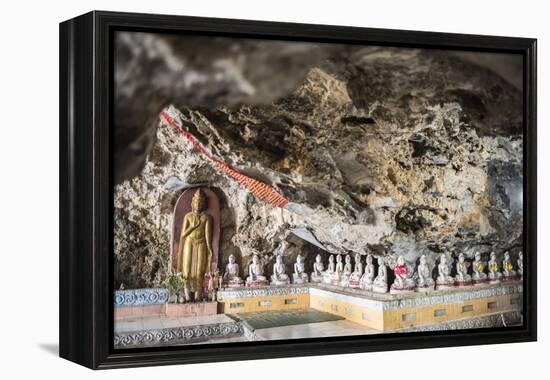 Buddha Images in Kaw Ka Thawng Caves, Hpa An, Kayin State (Karen State), Myanmar (Burma), Asia-Matthew Williams-Ellis-Framed Premier Image Canvas