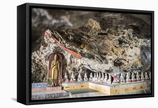 Buddha Images in Kaw Ka Thawng Caves, Hpa An, Kayin State (Karen State), Myanmar (Burma), Asia-Matthew Williams-Ellis-Framed Premier Image Canvas