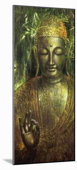 Buddha in Green l-Wei Ying-wu-Mounted Art Print