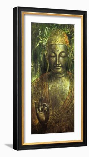 Buddha in Green l-Wei Ying-wu-Framed Art Print