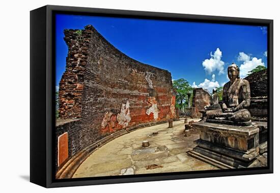 Buddha in Polonnaruwa Temple - Medieval Capital of Ceylon,Unesco World Heritage Site-Maugli-l-Framed Premier Image Canvas