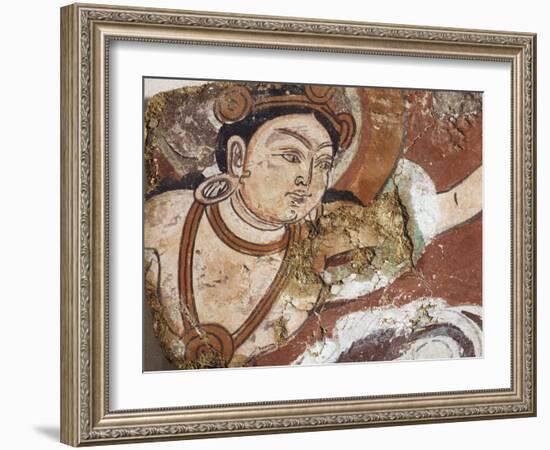 Buddha in Pure Land, Fragment of Wall Painting from Duldur-Aqur Sanctuary-null-Framed Giclee Print