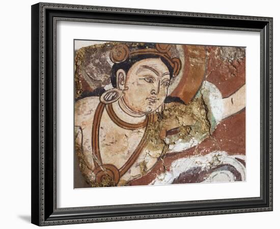 Buddha in Pure Land, Fragment of Wall Painting from Duldur-Aqur Sanctuary-null-Framed Giclee Print