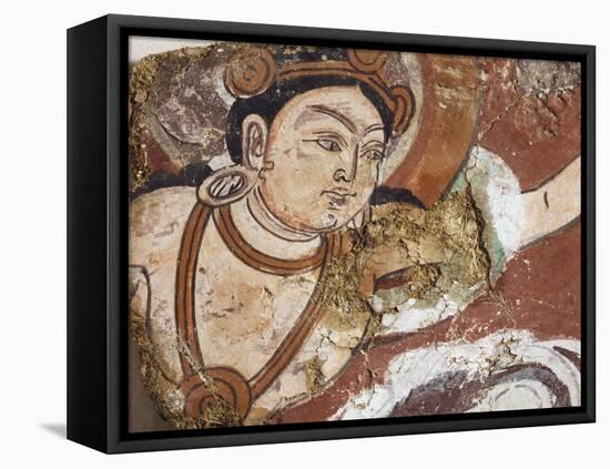Buddha in Pure Land, Fragment of Wall Painting from Duldur-Aqur Sanctuary-null-Framed Premier Image Canvas