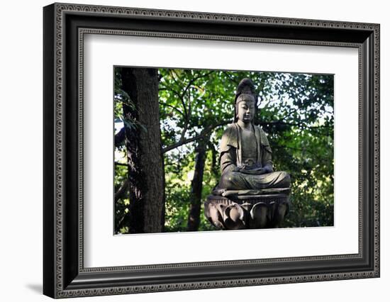 Buddha in the Sankeien Garden, Yokohama, Tokyo, Japan, Asia-David Pickford-Framed Photographic Print