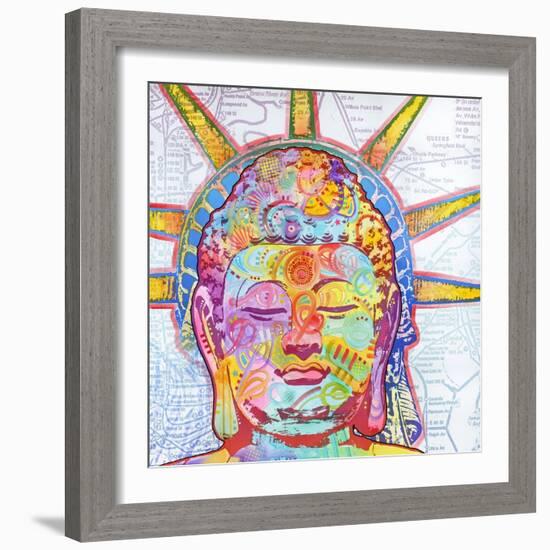 Buddha Liberty-Dean Russo-Framed Giclee Print