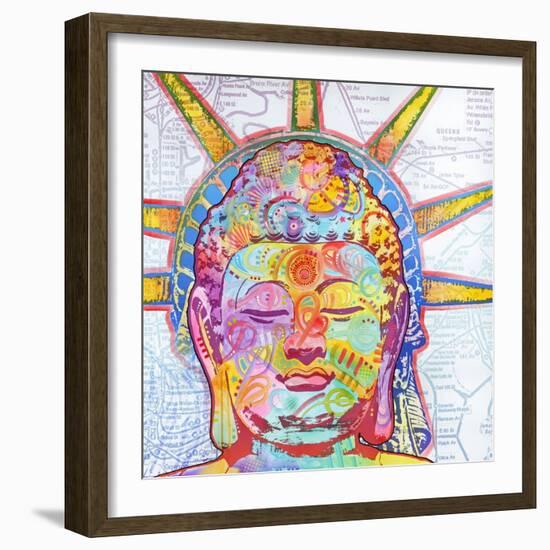 Buddha Liberty-Dean Russo-Framed Giclee Print