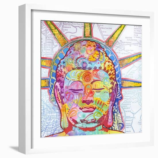 Buddha Liberty-Dean Russo-Framed Giclee Print