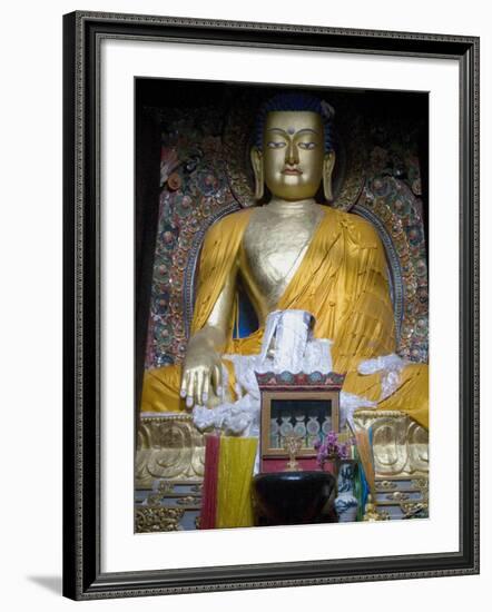 Buddha, Mindroling Monastery, Tibet, China-Ethel Davies-Framed Photographic Print