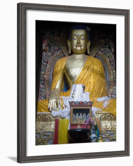 Buddha, Mindroling Monastery, Tibet, China-Ethel Davies-Framed Photographic Print