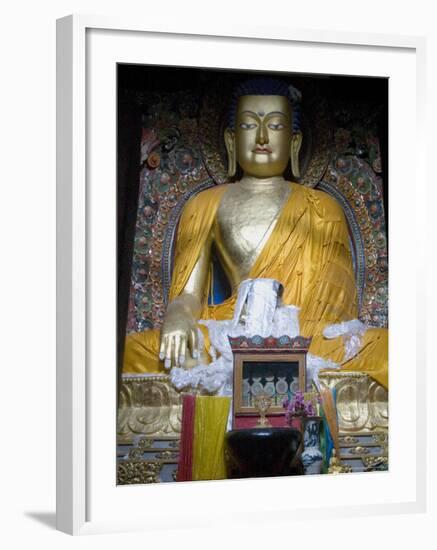 Buddha, Mindroling Monastery, Tibet, China-Ethel Davies-Framed Photographic Print