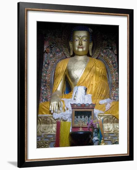 Buddha, Mindroling Monastery, Tibet, China-Ethel Davies-Framed Photographic Print