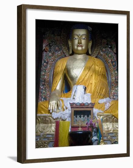 Buddha, Mindroling Monastery, Tibet, China-Ethel Davies-Framed Photographic Print