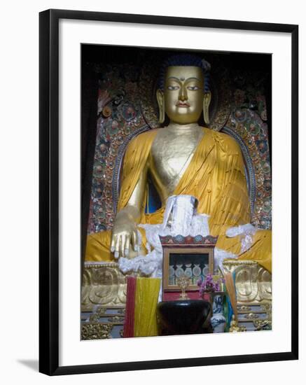 Buddha, Mindroling Monastery, Tibet, China-Ethel Davies-Framed Photographic Print