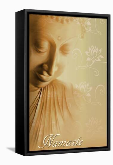 Buddha Namaste-Christine Ganz-Framed Stretched Canvas