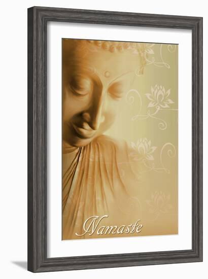 Buddha Namaste-Christine Ganz-Framed Art Print