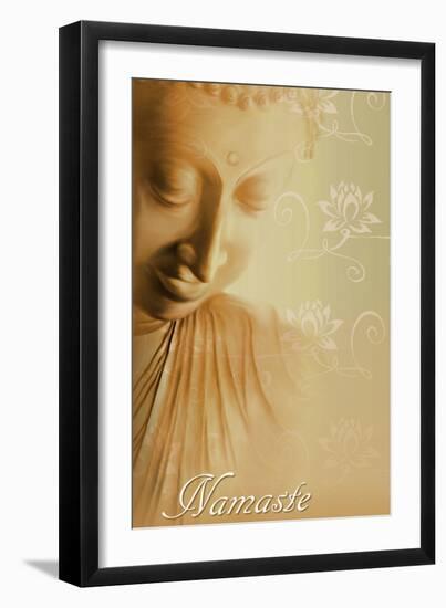 Buddha Namaste-Christine Ganz-Framed Art Print