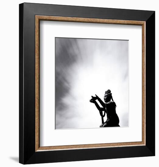 Buddha Offering, Lantou Island,Hong Kong-Michael Kenna-Framed Art Print