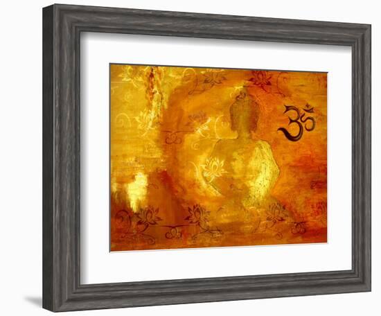 Buddha -Om I-Christine Ganz-Framed Art Print