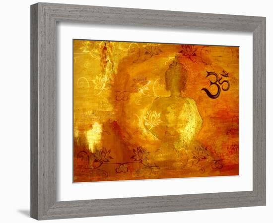 Buddha -Om I-Christine Ganz-Framed Art Print