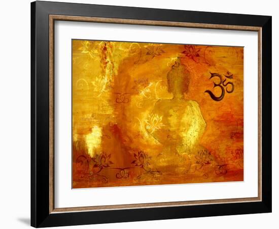 Buddha -Om I-Christine Ganz-Framed Art Print